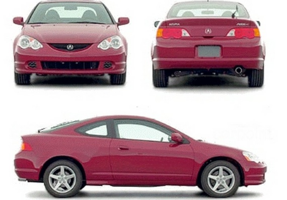 Acura RSX (2002) (Акура РСX (2002)) - чертежи (рисунки) автомобиля
